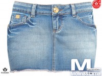 MINISSAIA jeans, five pockets com lavagem super stone e fast pin. REF 0300244 36_42